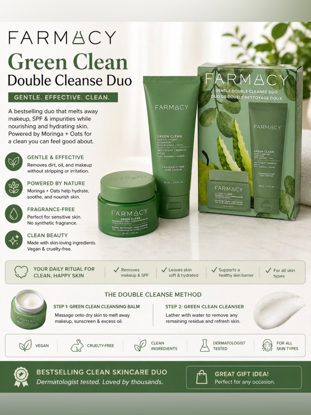 Farmacy Green Clean Duo - Green